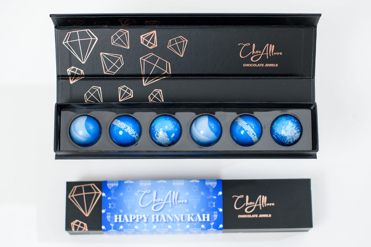 Hanukkah Chocolate Jewels (6 pieces)