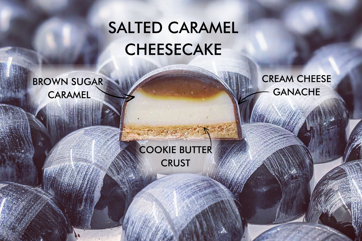 Salted Caramel Cheesecake Chocolate Jewels (6 pieces)