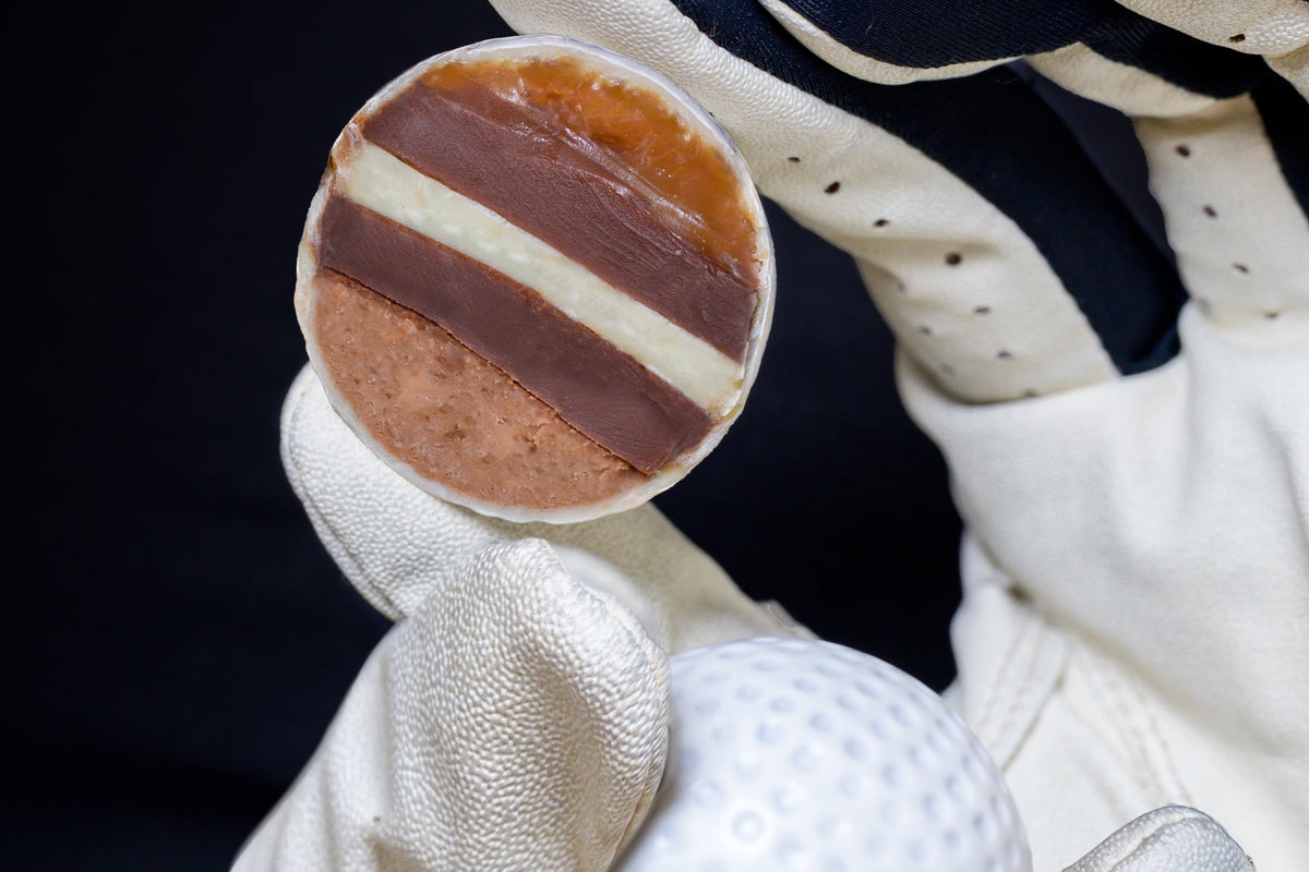 Hazelnut Caramel Chocolate Golf Balls (3 Balls)