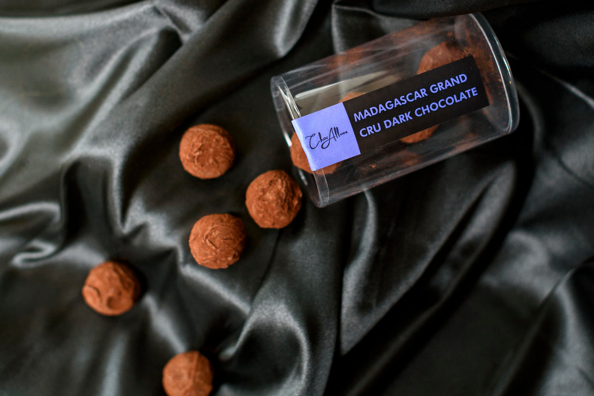 Madagascar 64% Grand Cru Dark Chocolate Truffles (9 Truffles)